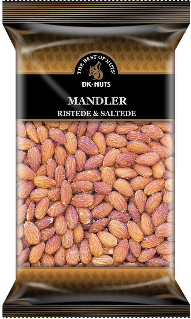 DK-NUTS - ALMONDS LUXURY (ROASTED & SALTED) 1 KG
